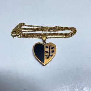 K18 ネックレス　オニキストップ